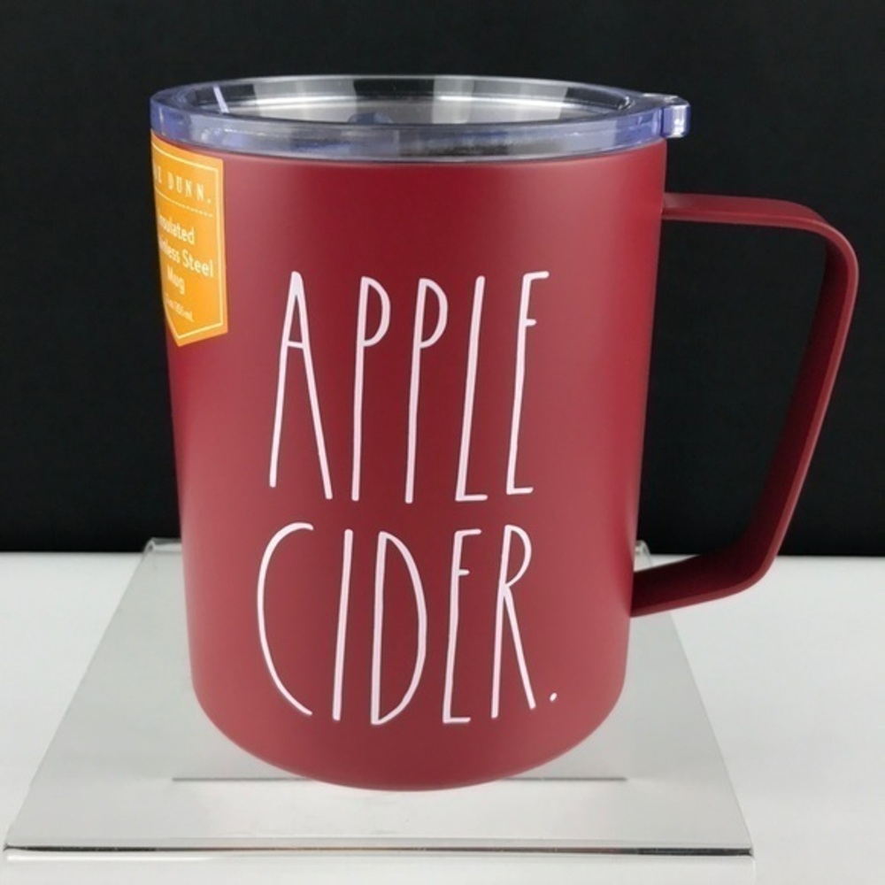 Rae Dunn, ‘Apple Cider’ Insulated mug. Rust. NWT
